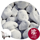 Marble - Bianco Rotondo 40-75mm - Cobbles - Click & Collect - 4703
